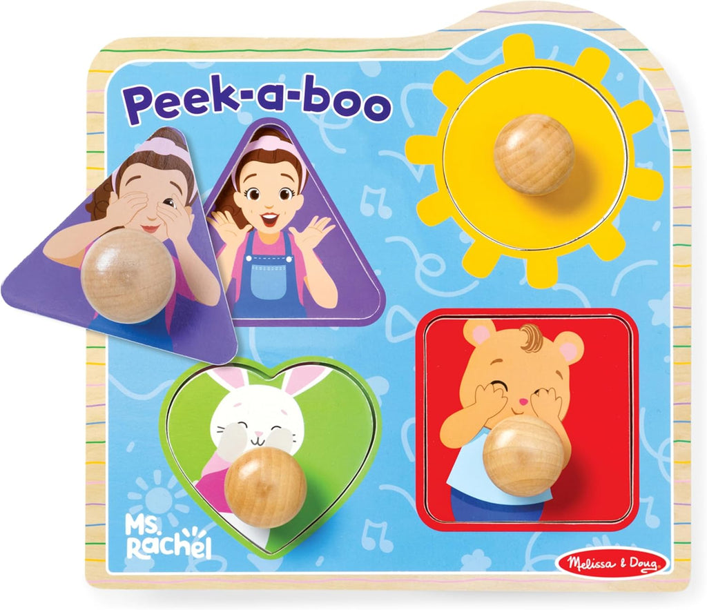 Melissa & Doug - Ms. Rachel Wooden Jumbo Knob Puzzle