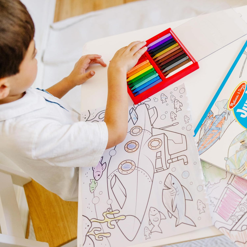 Melissa & Doug - Jumbo Colouring Pad - Vehicles