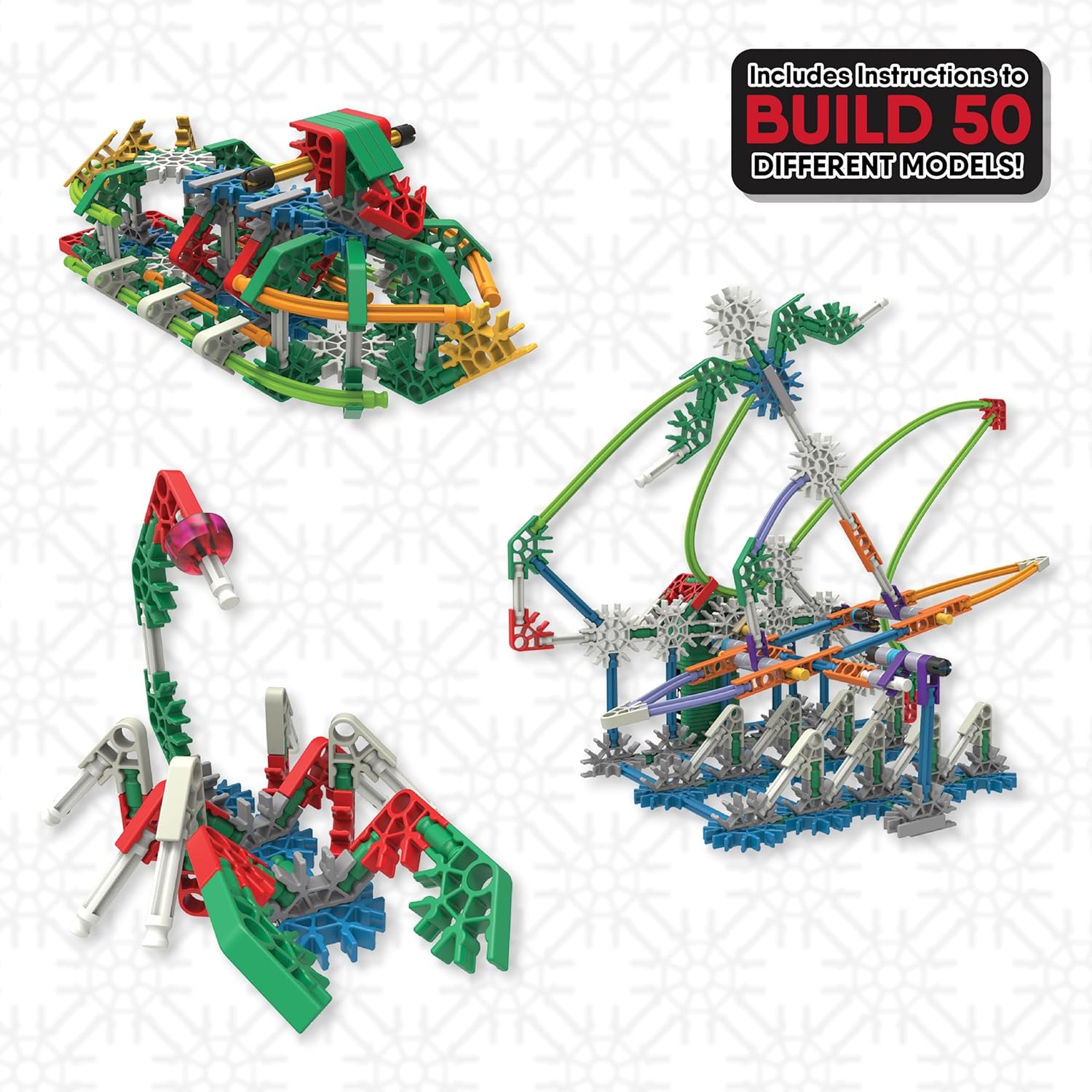 K'Nex - Power & Play Motorized 529 pieces 50 builds