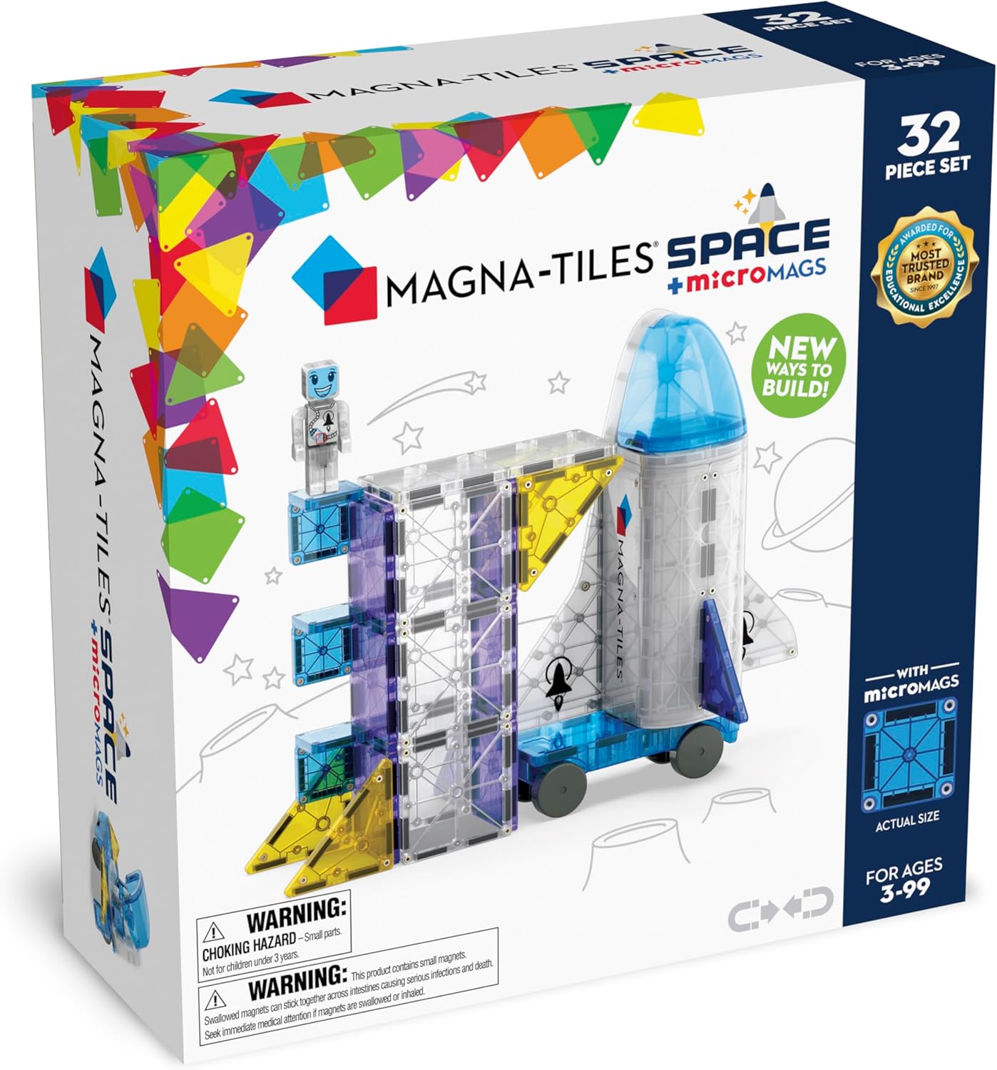 Magna Tiles - Space + MicroMAGS 32 piece