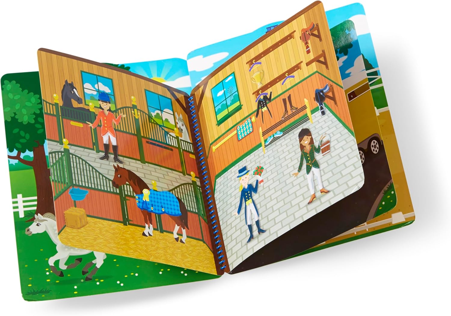 Melissa & Doug - Reusable Puffy Sticker Activity Book - Riding Club