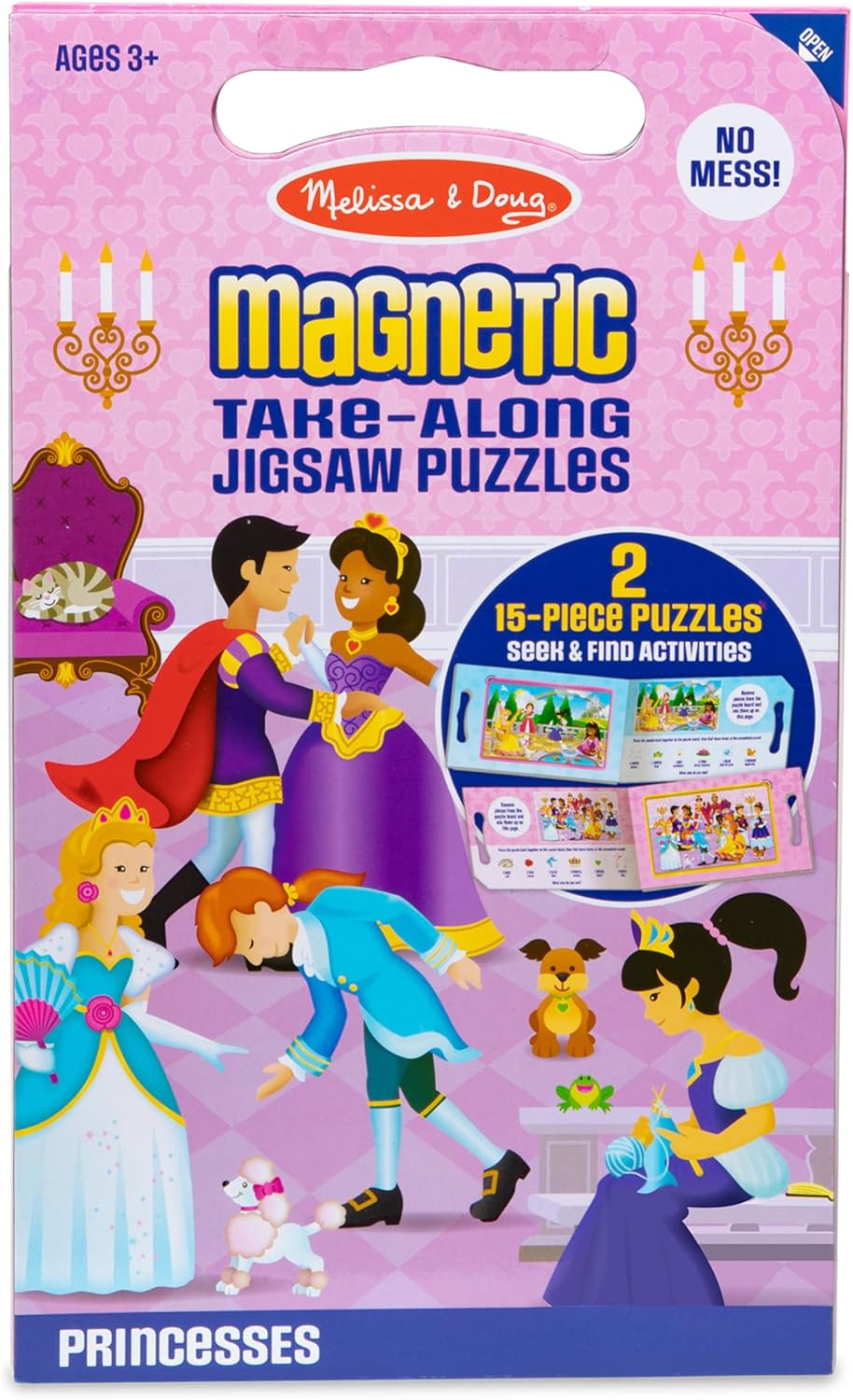 Melissa & Doug - Magnetic Take Along Jigsaw Puzzles - Princesses