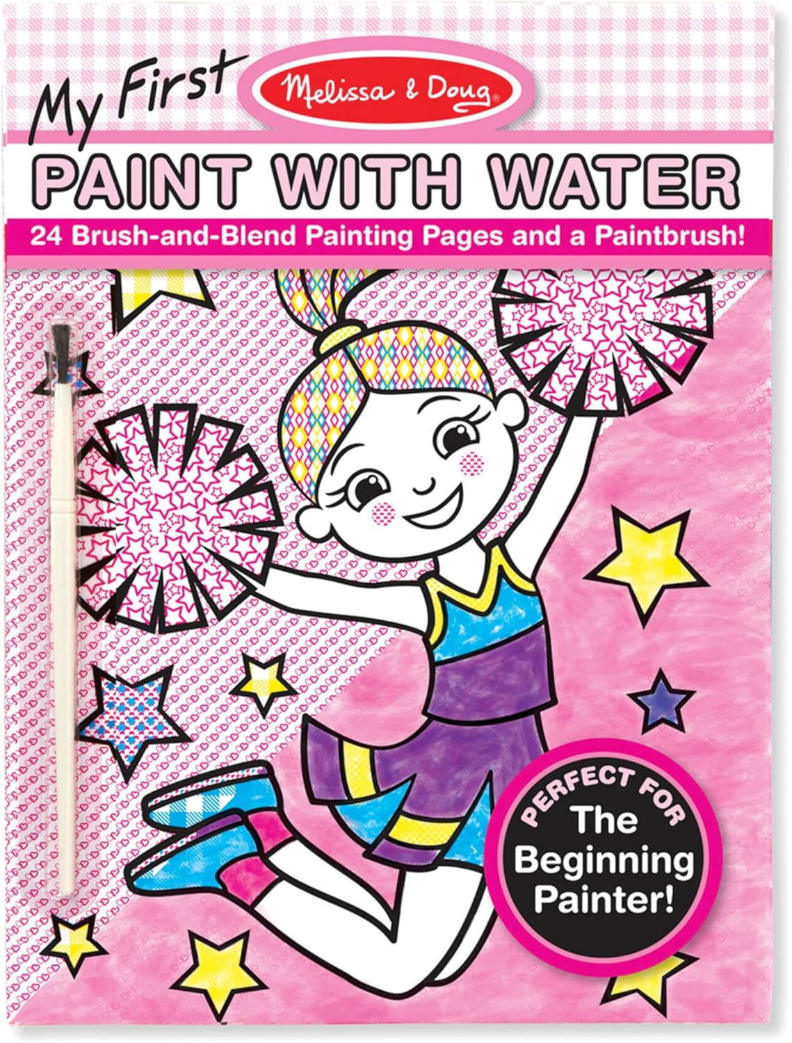 Melissa & Doug - My First Paint with Water - Cheerleaders, Flowers, Fairies & More
