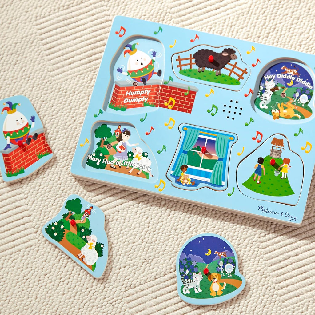 Melissa & Doug - Sing-Along Nursery Rhymes 2 Song Puzzle - 6pc