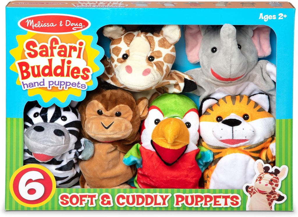 Melissa & Doug - Safari Puppet Set (6 Pc)
