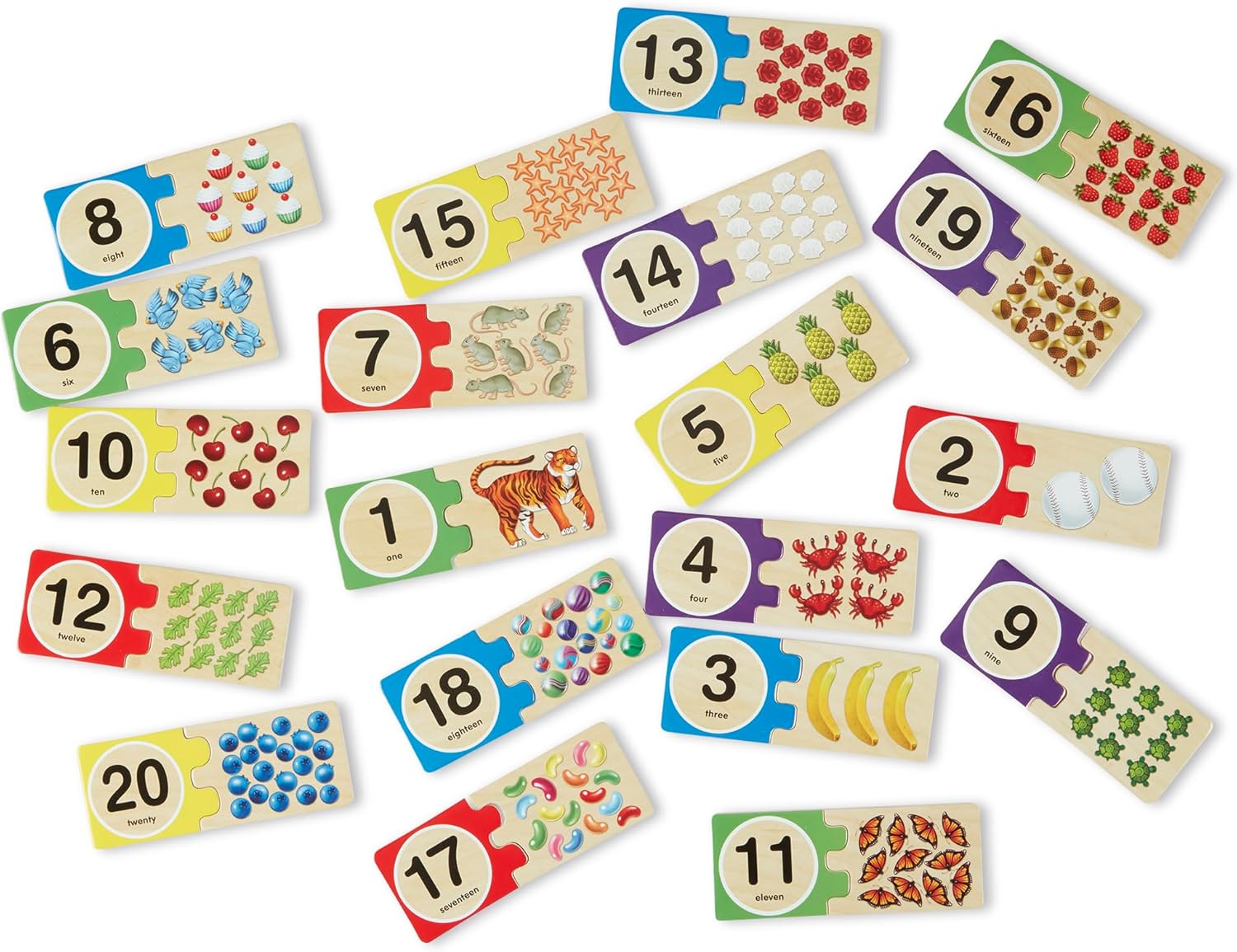 Melissa & Doug - Numbers Wooden Puzzle Cards