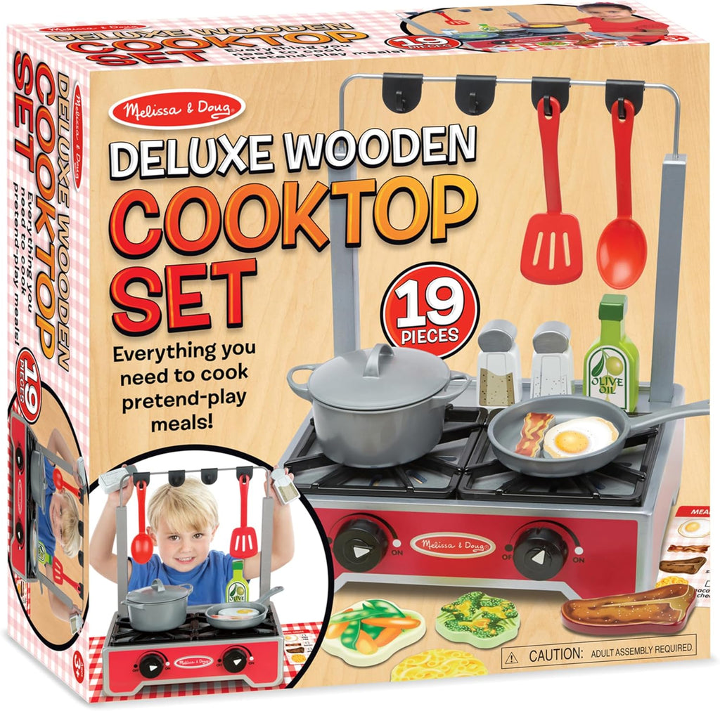 Melissa & Doug - Deluxe Wooden Cooktop Set