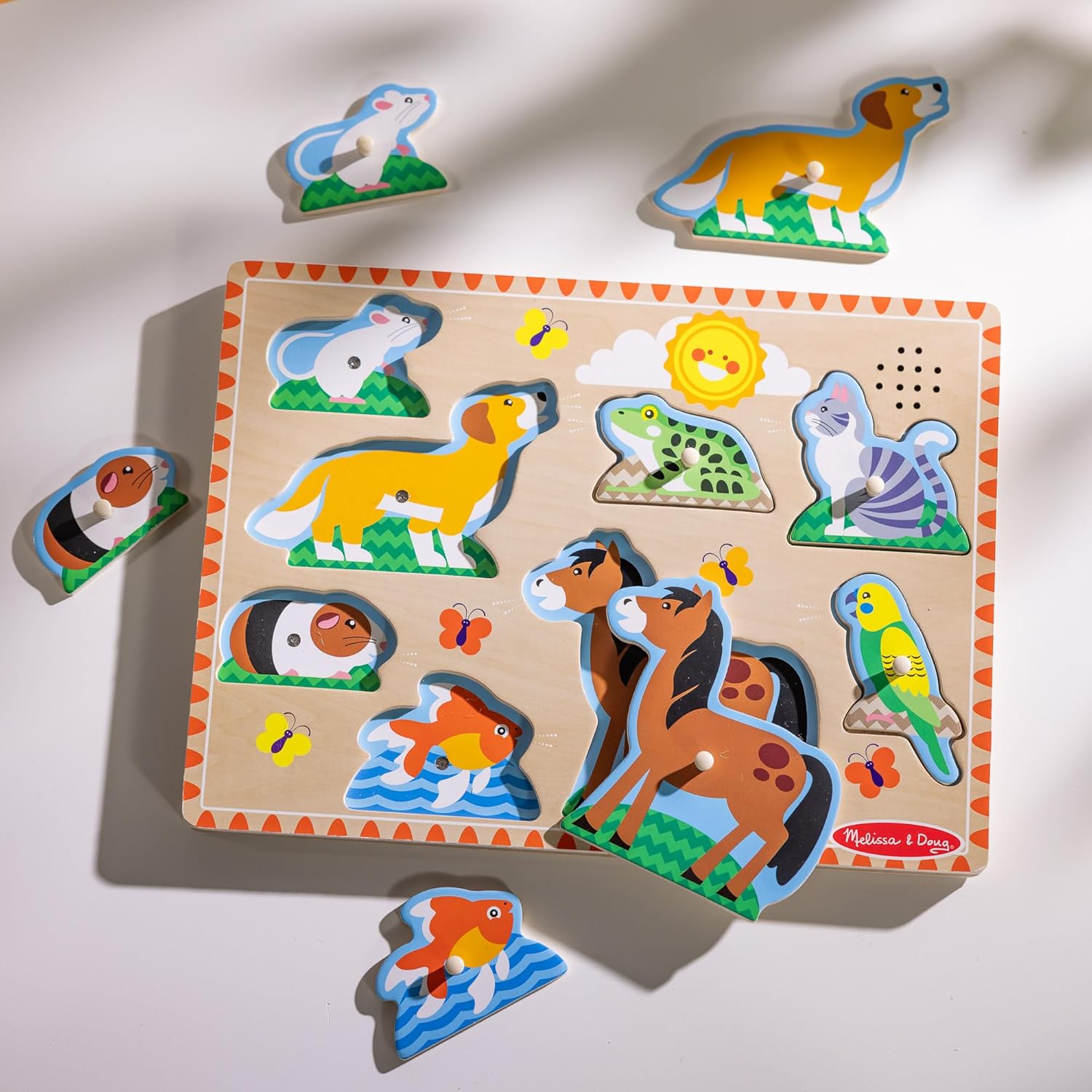 Melissa & Doug - Pets Sound Puzzle - 8pc