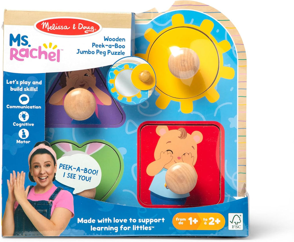 Melissa & Doug - Ms. Rachel Wooden Jumbo Knob Puzzle