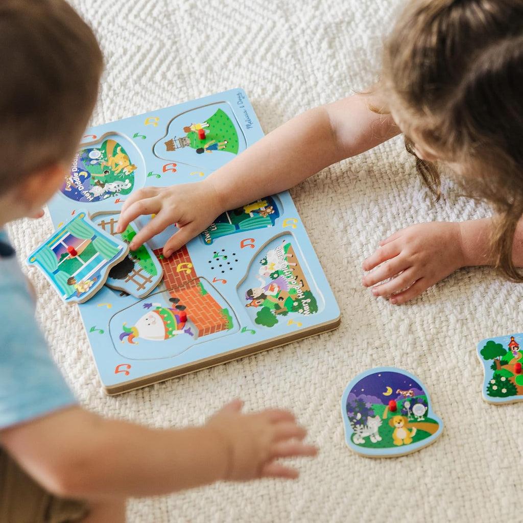 Melissa & Doug - Sing-Along Nursery Rhymes 2 Song Puzzle - 6pc