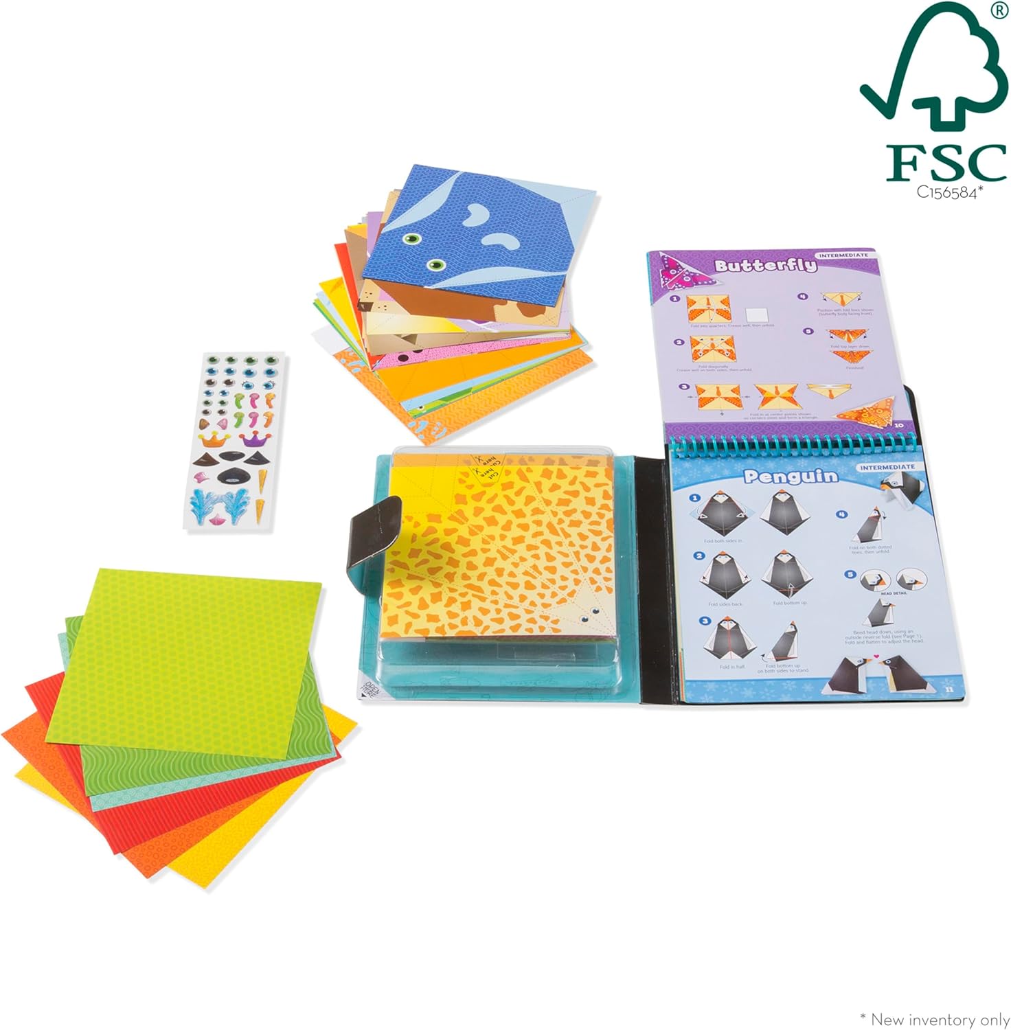 Melissa & Doug - Craft Activity - Origami Animals - On the Go Travel Activity