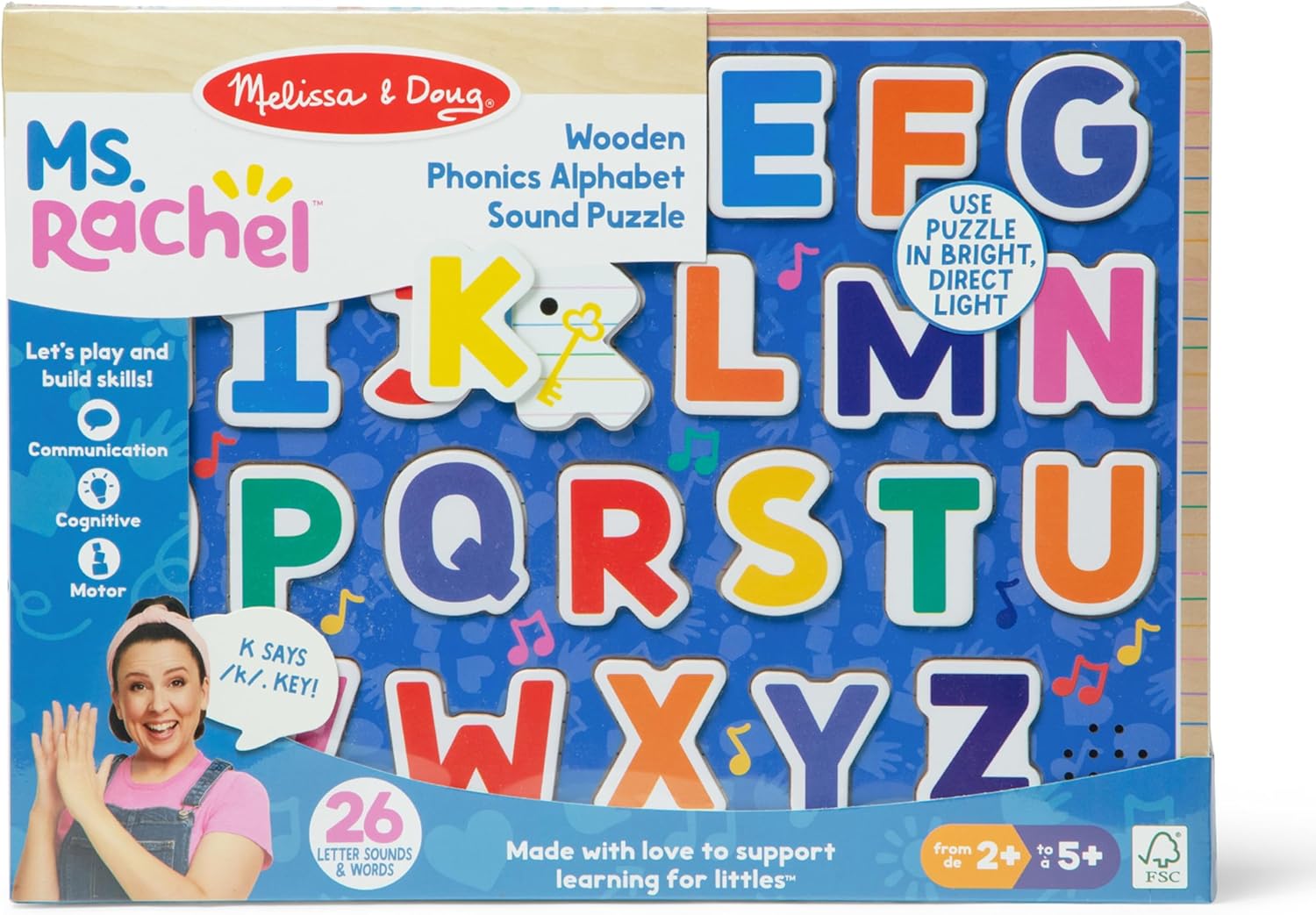 Melissa & Doug - Ms. Rachel Alphabet Phonics Sound Puzzle
