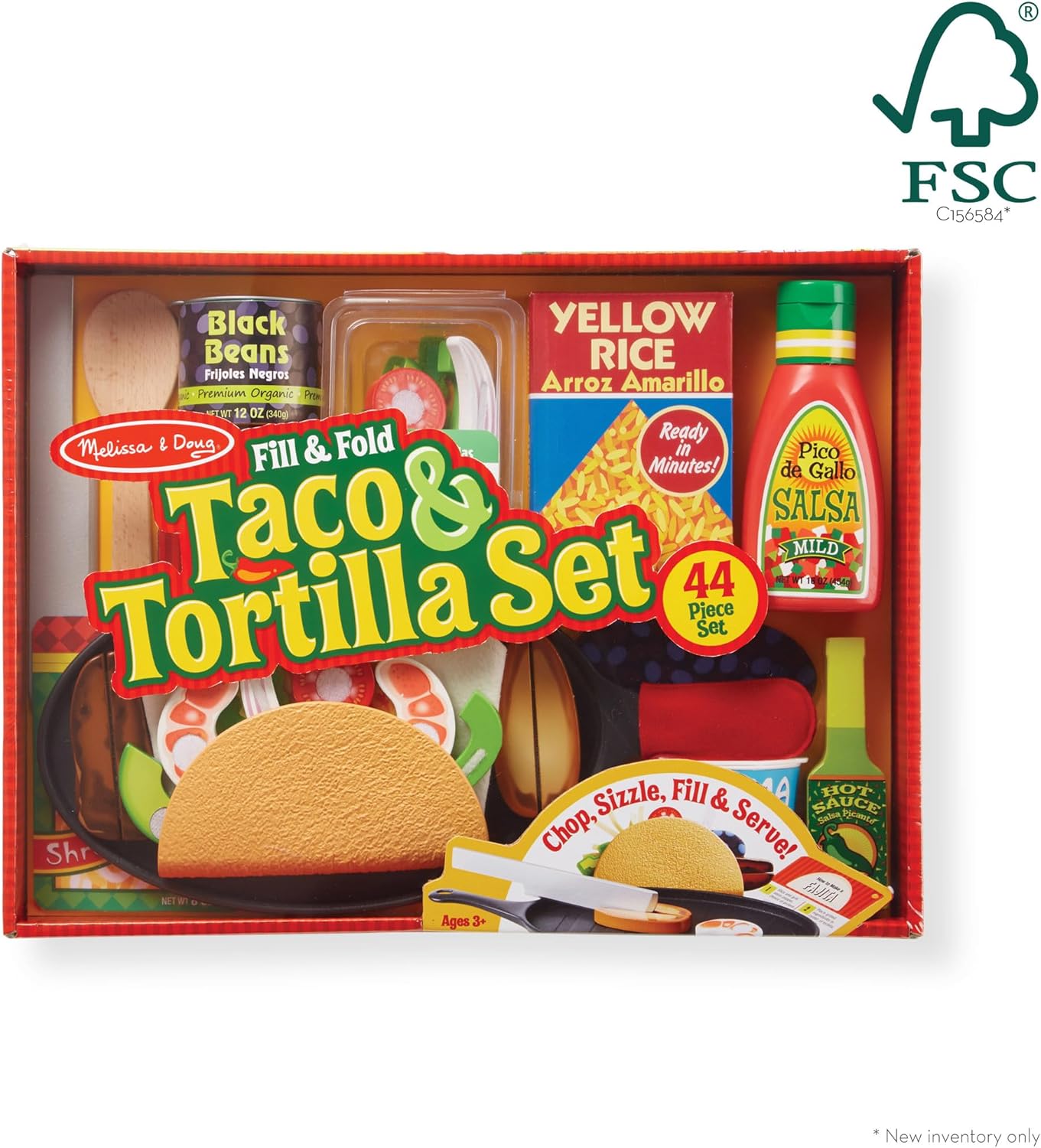 Melissa & Doug - Fill & Fold Taco & Tortilla Set