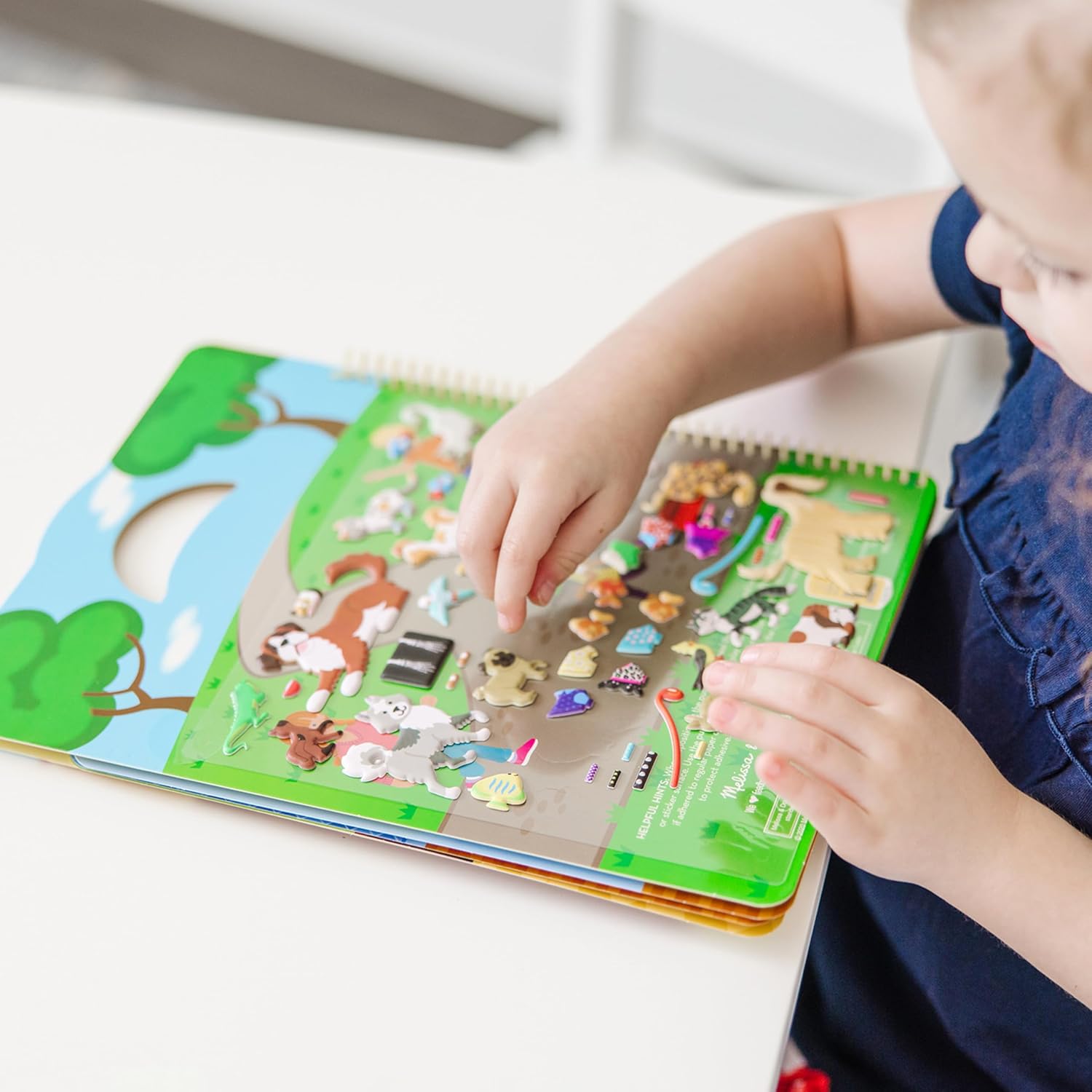 Melissa & Doug - Reusable Puffy Sticker Activity Book - Pet Place