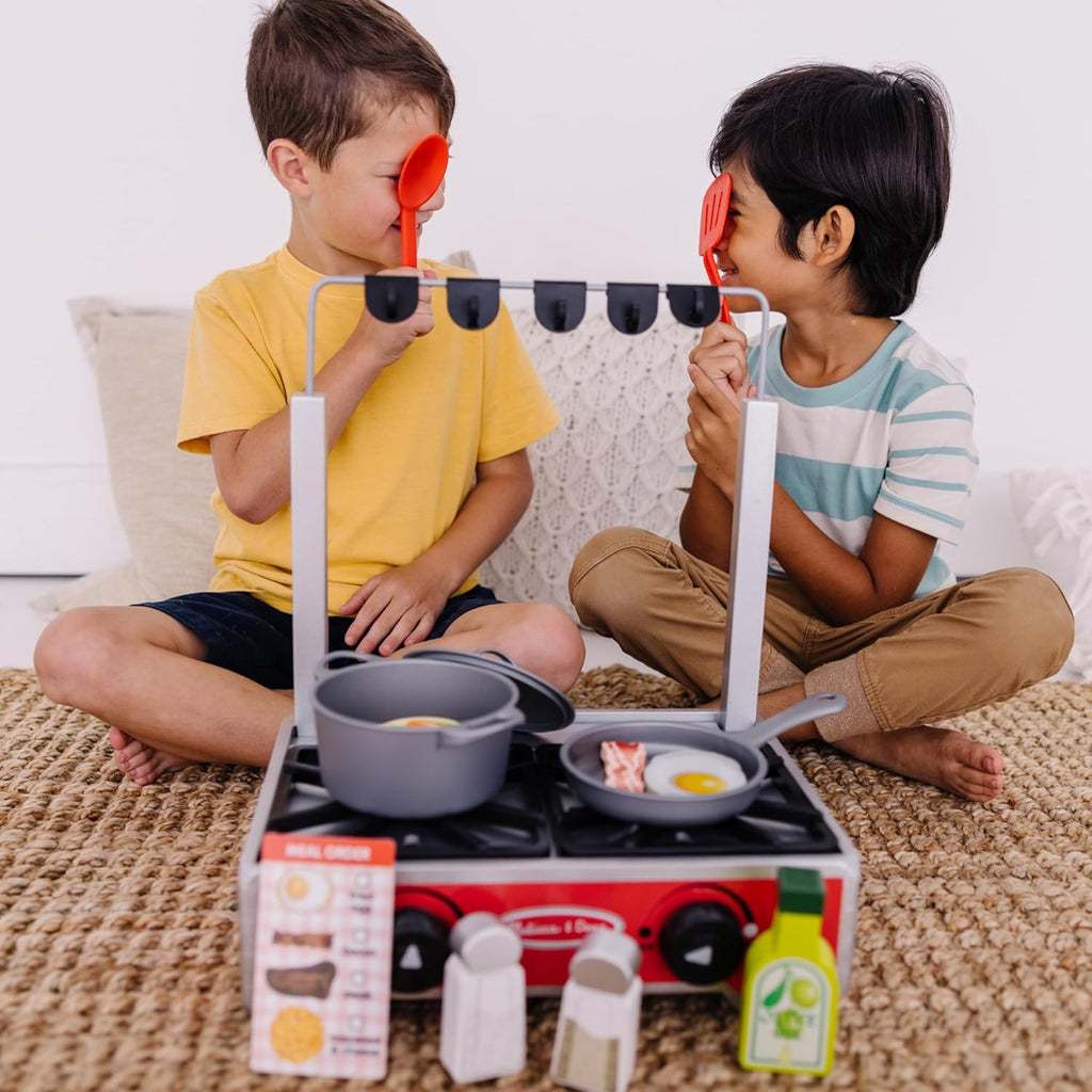 Melissa & Doug - Deluxe Wooden Cooktop Set