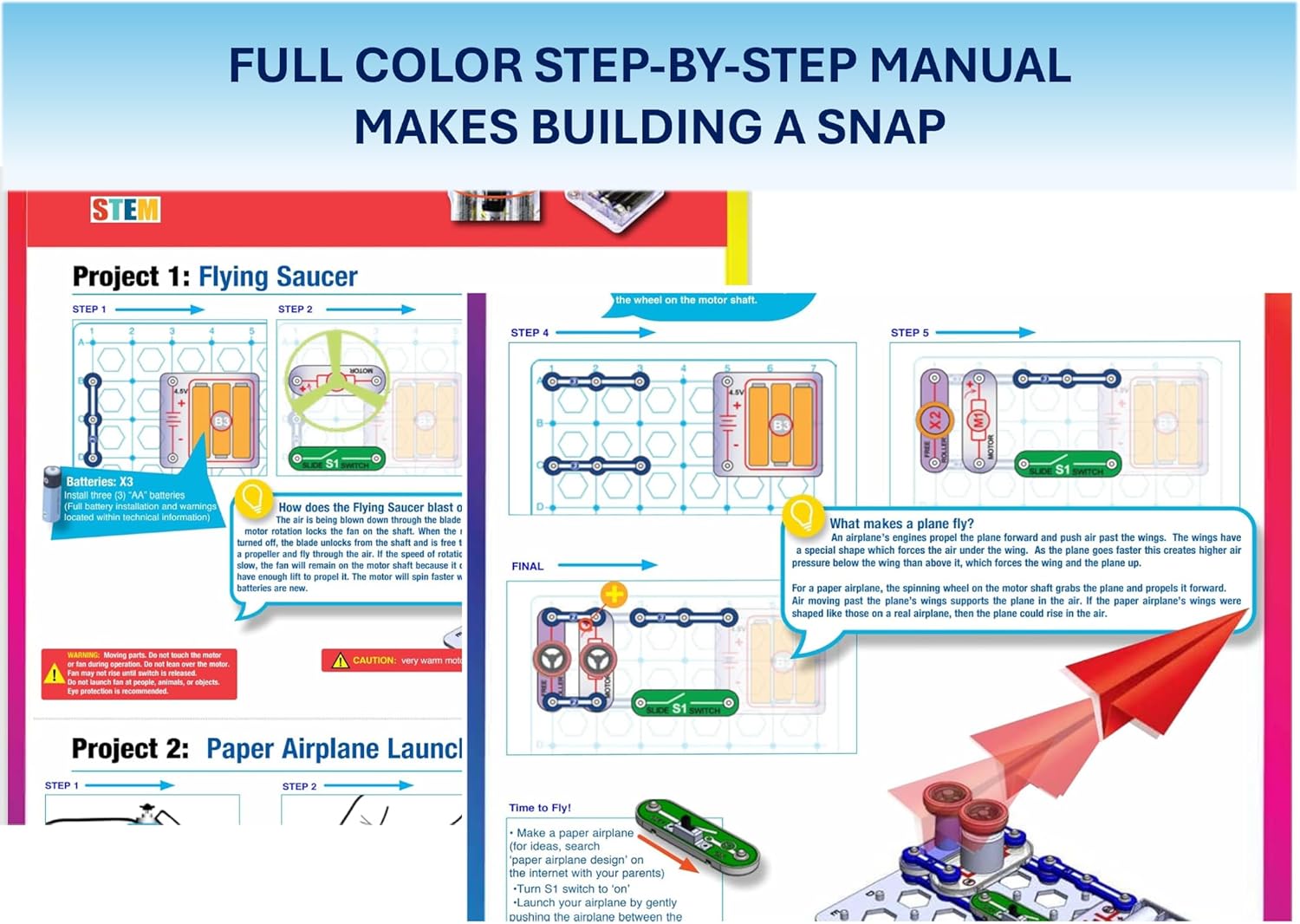 Snap Circuit -Flight Deck Paper Planes
