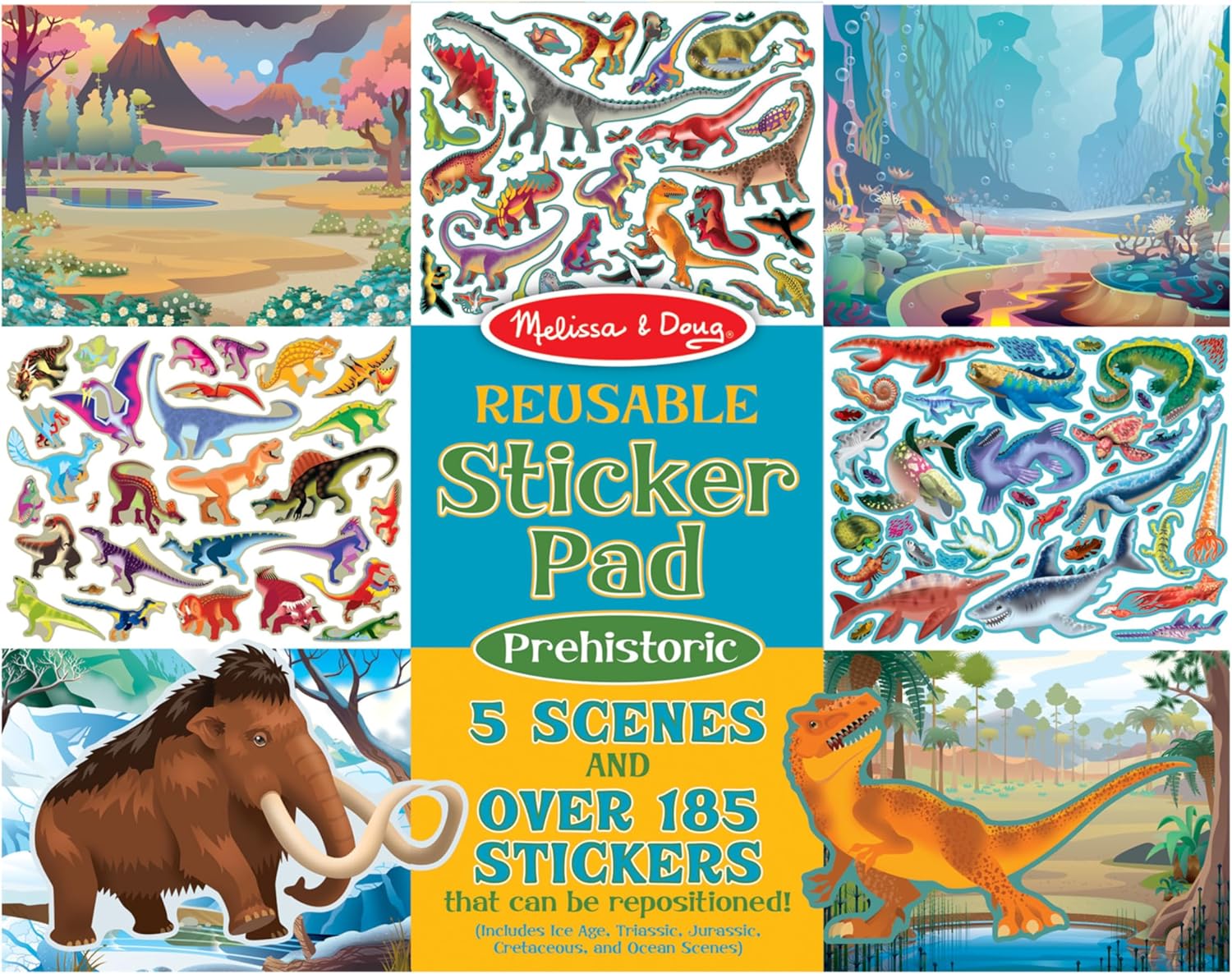 Melissa & Doug - Reusable Sticker Pad - Prehistoric