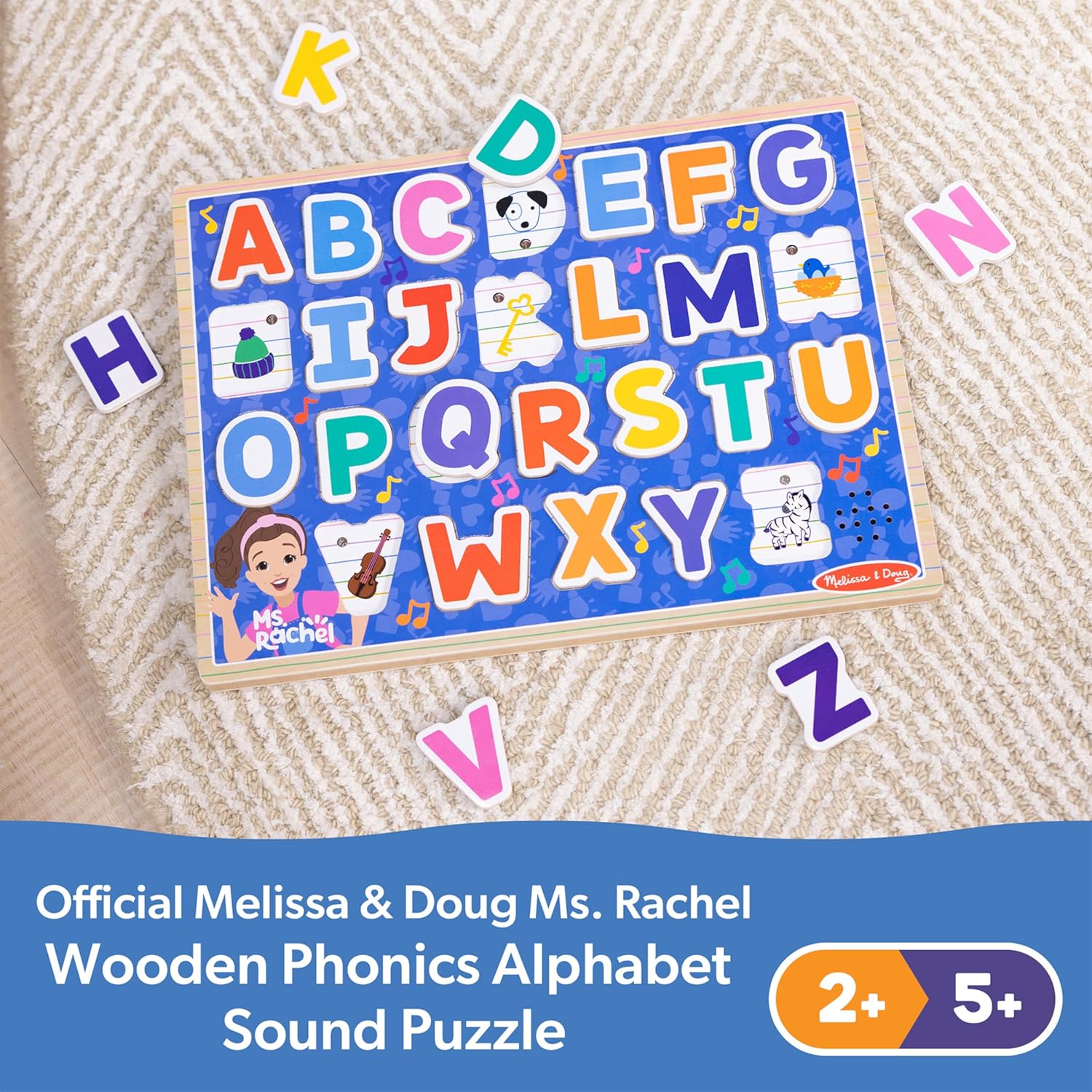 Melissa & Doug - Ms. Rachel Alphabet Phonics Sound Puzzle
