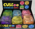 All Brands - large Glitter Squeezy Cube