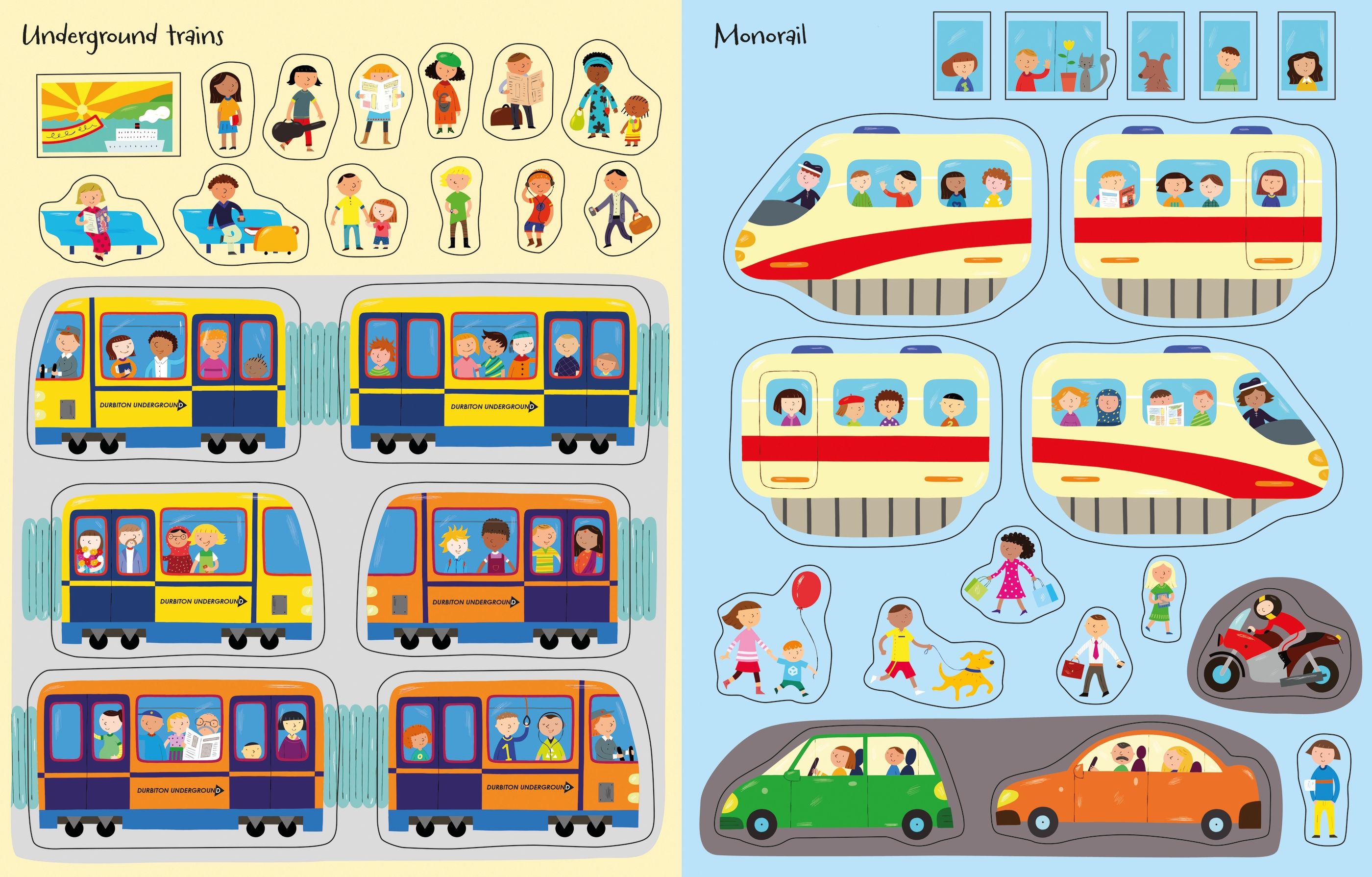 Usborne - First Sticker Book Trains