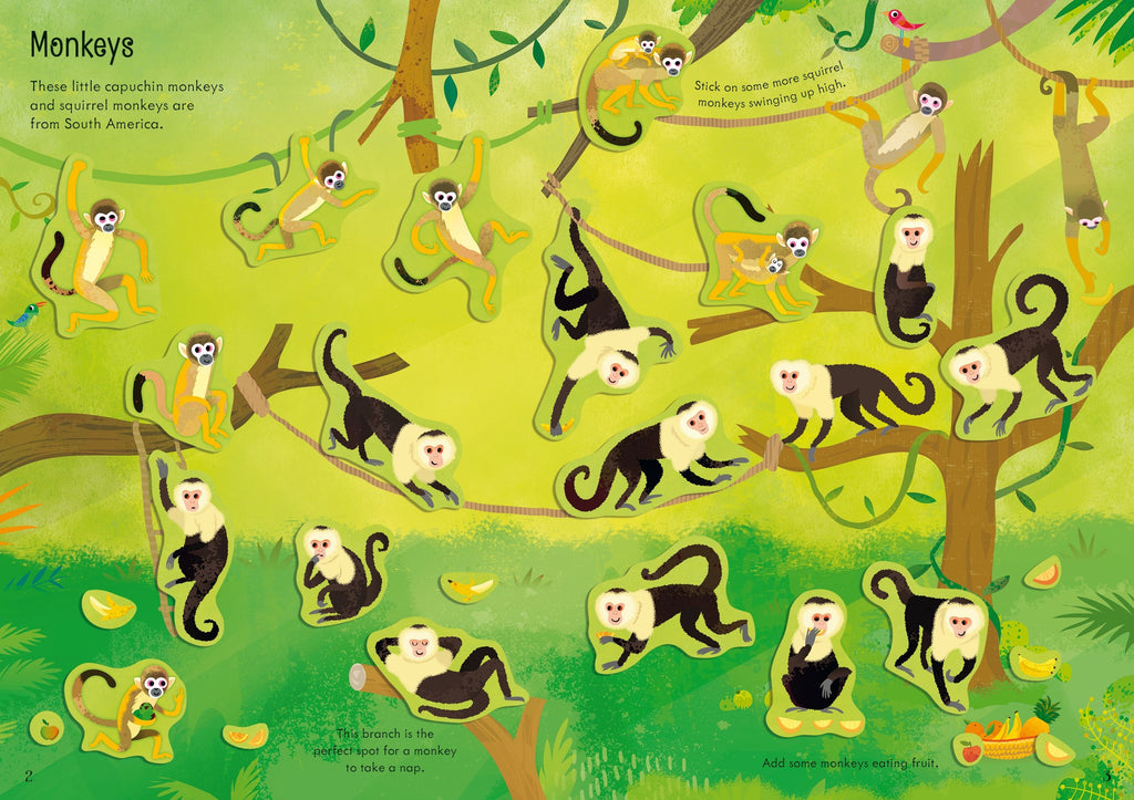 Usborne - Little First Stickers Zoo Sticker book