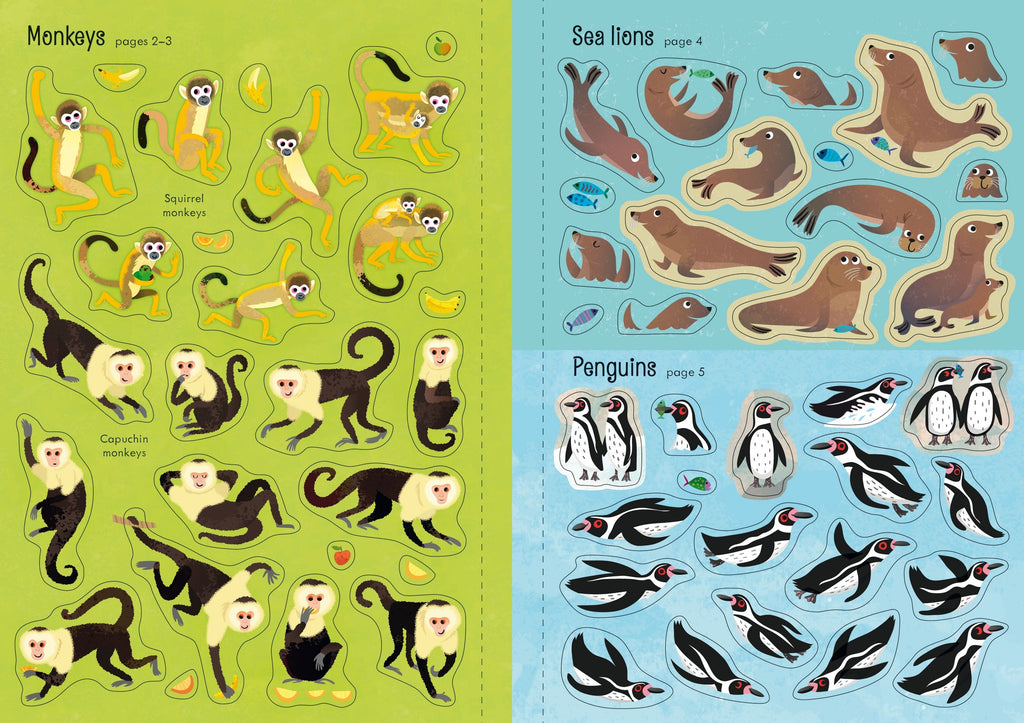 Usborne - Little First Stickers Zoo Sticker book