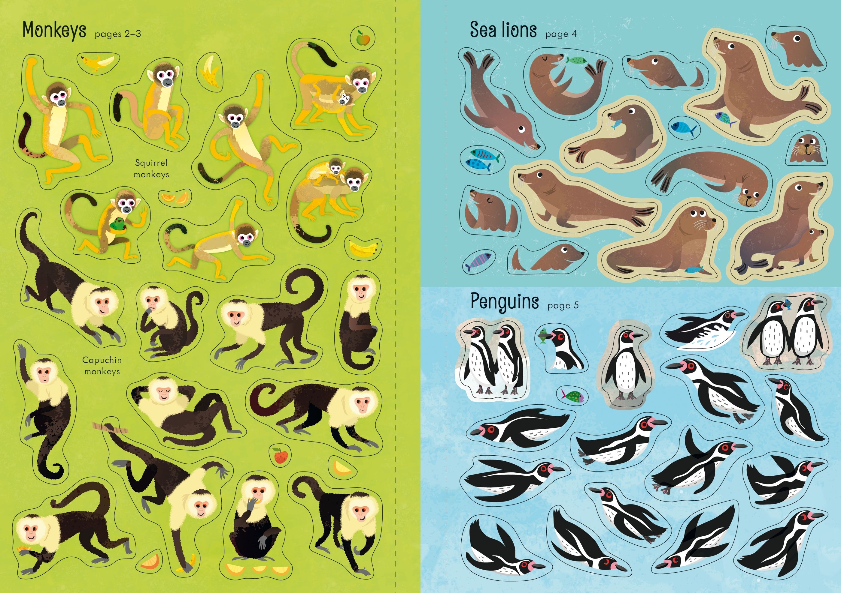 Usborne - Little First Stickers Zoo Sticker book