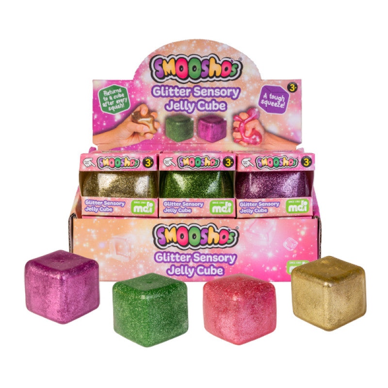 Smooshos - Glittery Sensory Jelly Cube