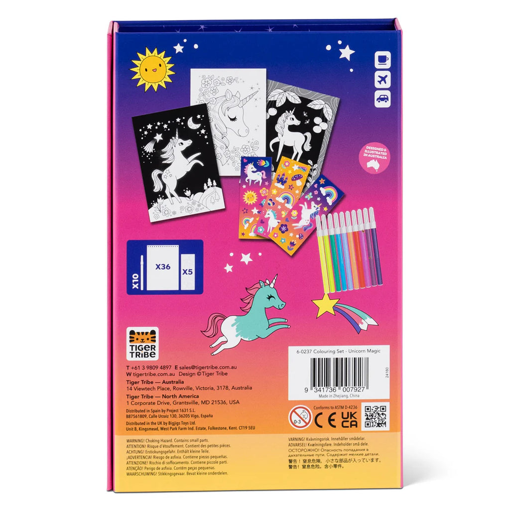 Tiger Tribe - Colouring Set Unicorn Magic