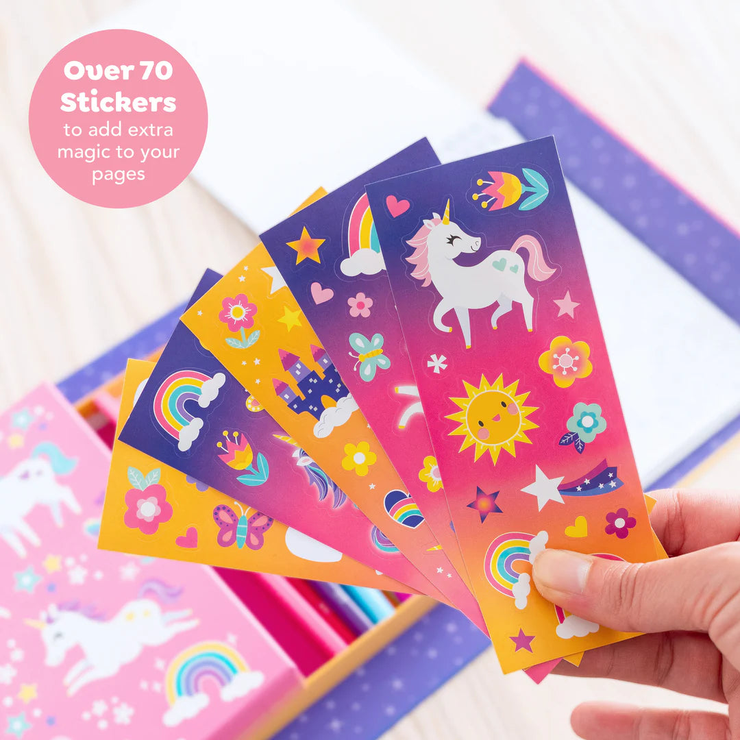 Tiger Tribe - Colouring Set Unicorn Magic
