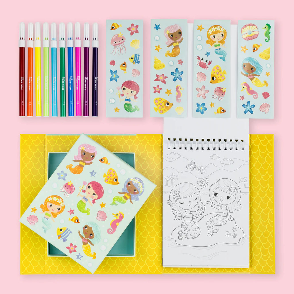 Tiger Tribe - Colouring Set Mermaids