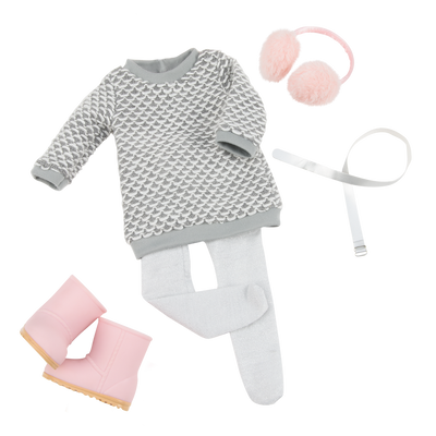 Winter Style oufit for 18 inch dolls