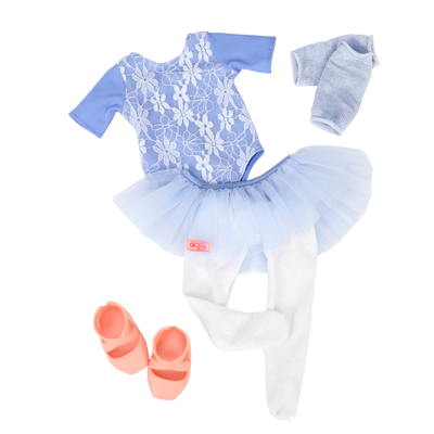 Ballet Belle Blue Ballet Outfit for 18-inch Dolls