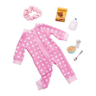 Onesie Pajama Outfit for 18-inch Dolls