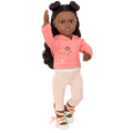 Studio Style Ballet Practice Hooded Sweater Outfit for 18-inch Dolls
