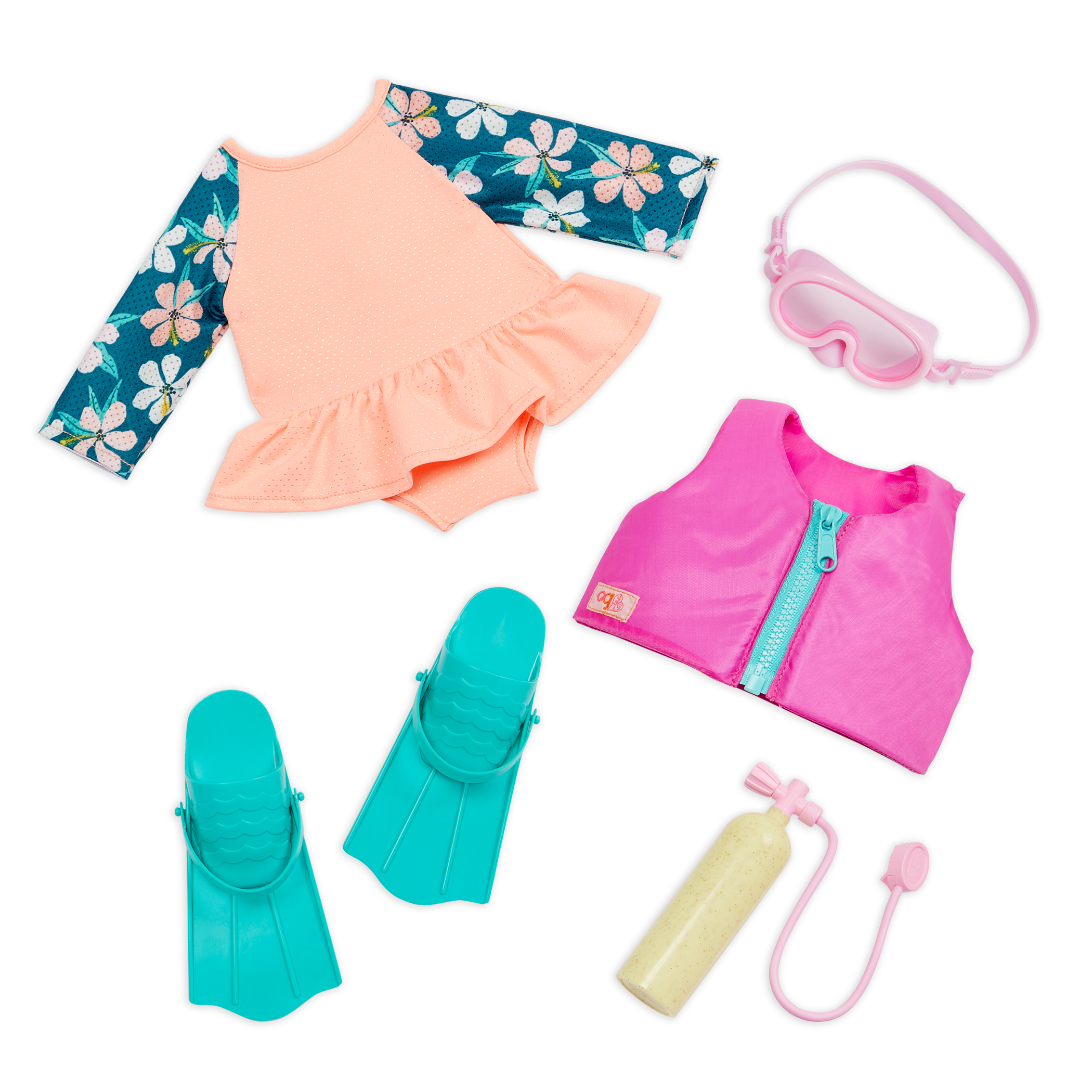Scuba Season outfit for 18-inch dolls