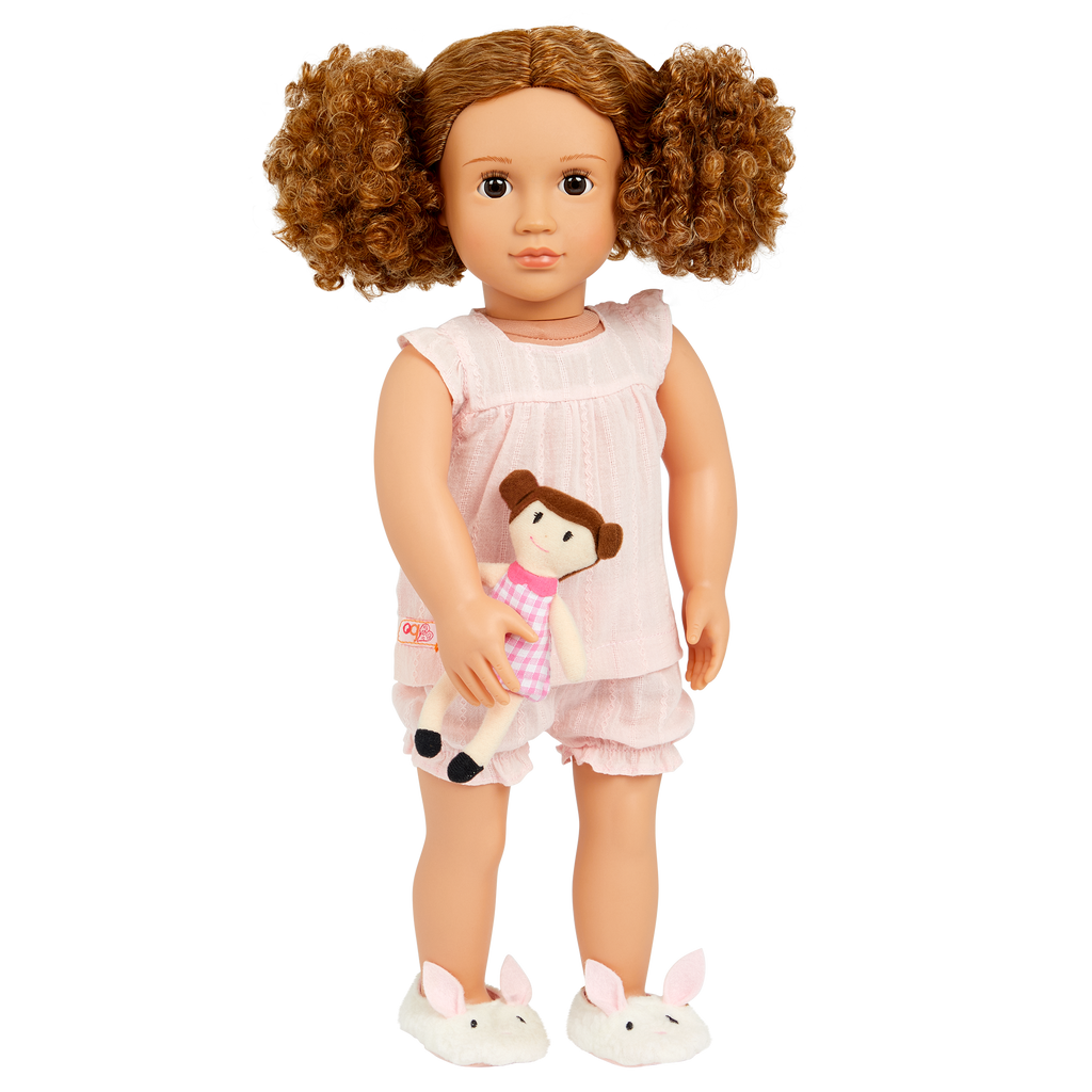 Pajama Outfit with Plush Toy for 18-inch Dolls