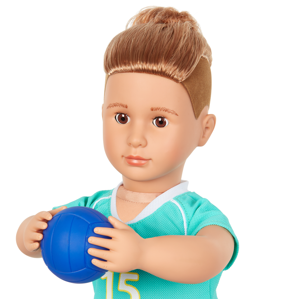 Posable 18-inch Volleyball Player Boy Doll Johnny