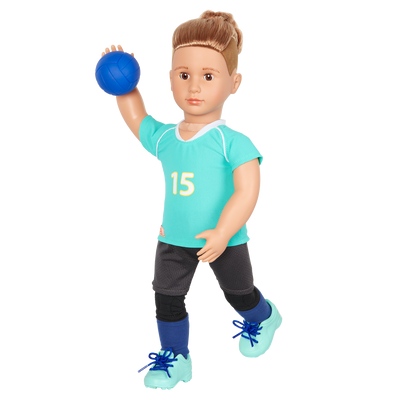 Posable 18-inch Volleyball Player Boy Doll Johnny