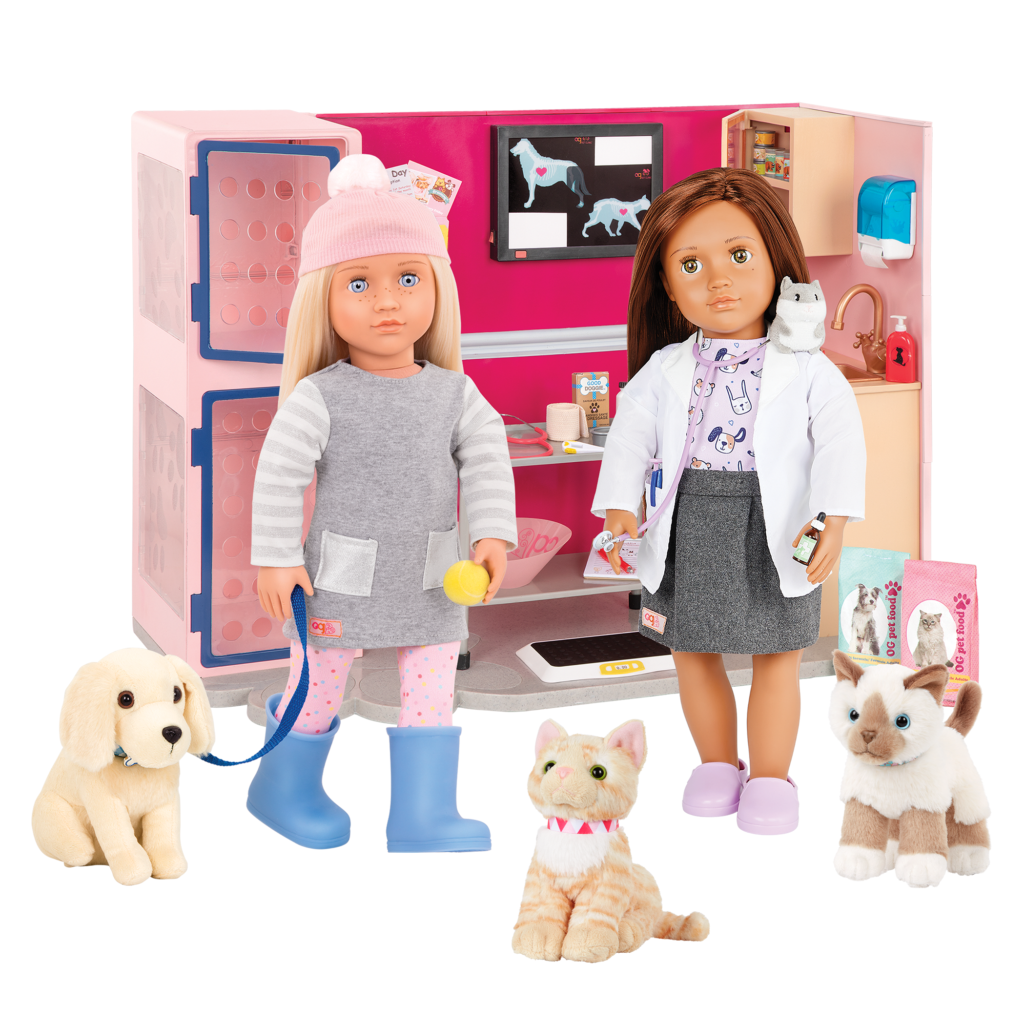 Our Generation Healthy Paws Vet Clinic pet vet playset for 6 inch pups and 18 inch dolls