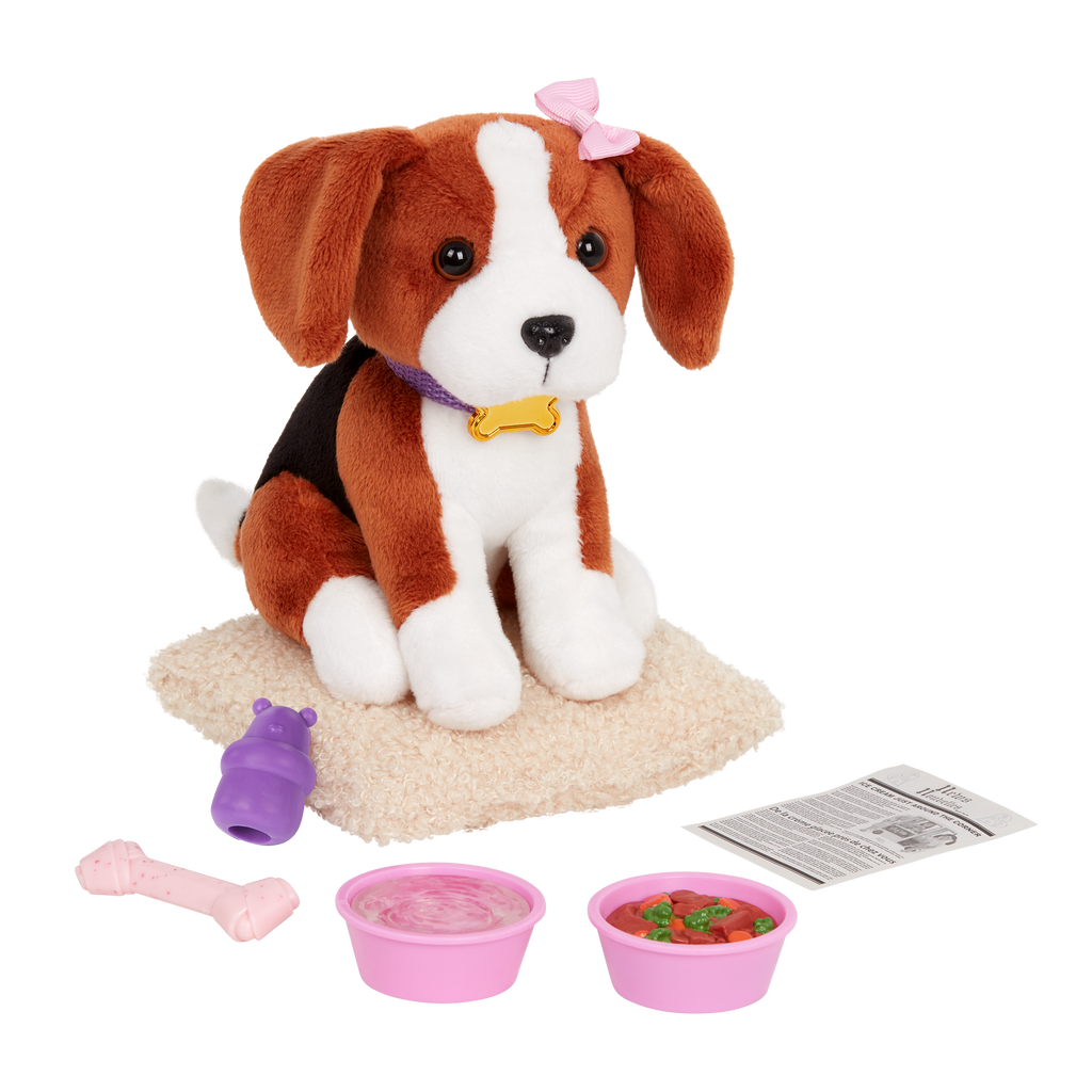 Our Generation 18-inch Doll Ember & Pet Dog Plush Elsie