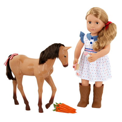 Our Generation 18-inch Equestrian Doll Shelley & Foal