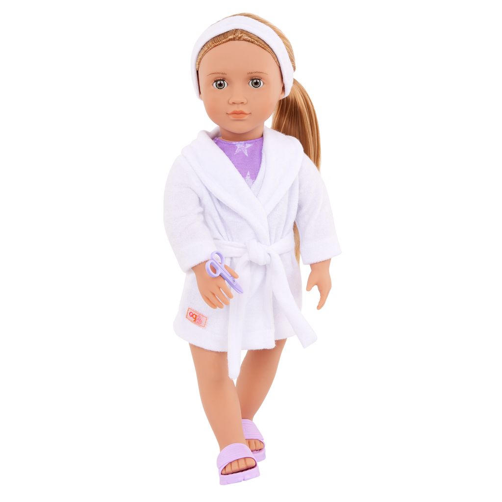 Our Generation 18-inch Spa Day Doll Serafina & Storybook