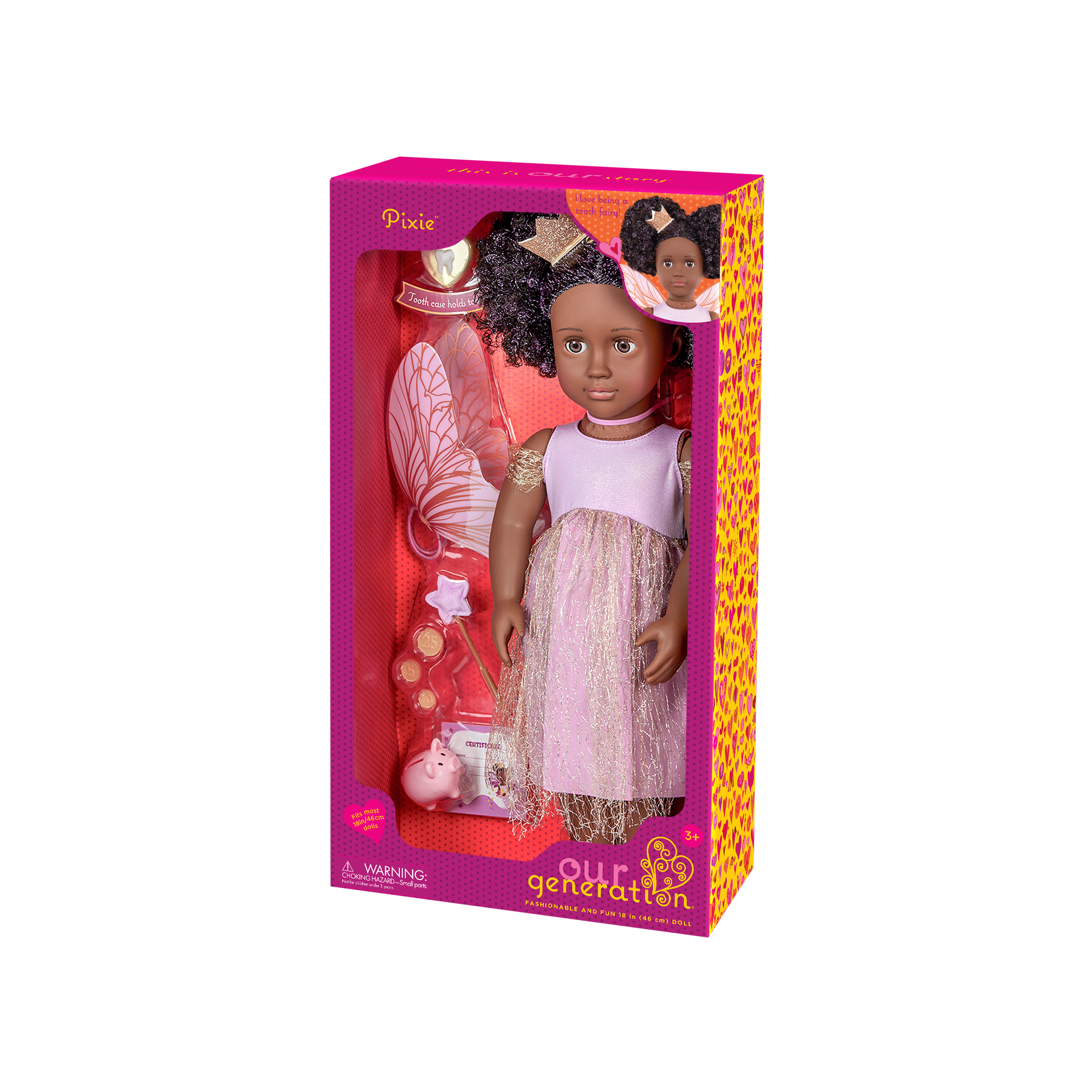 Our Generation 18 inch Tooth Fairy Doll Pixie and accessories