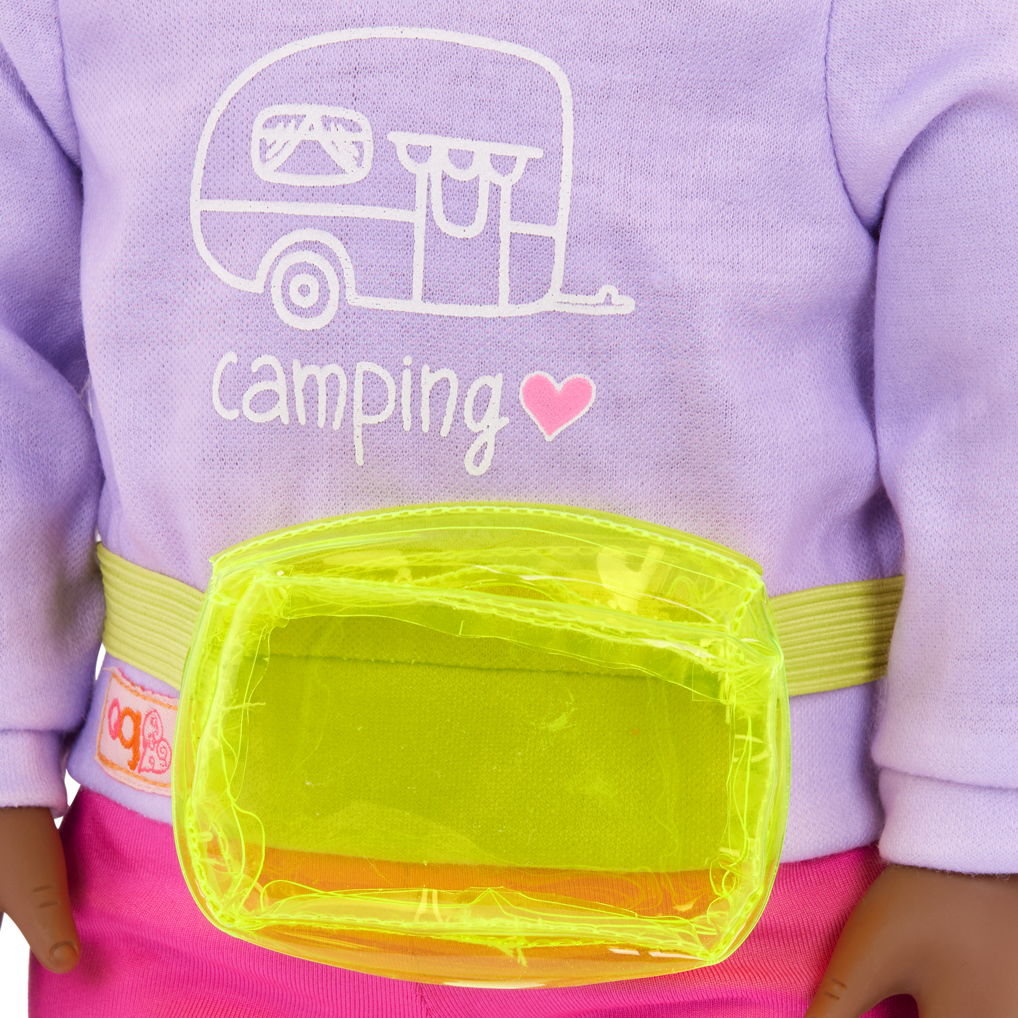 Our Generation 18-inch Doll Elissa with camping accessories