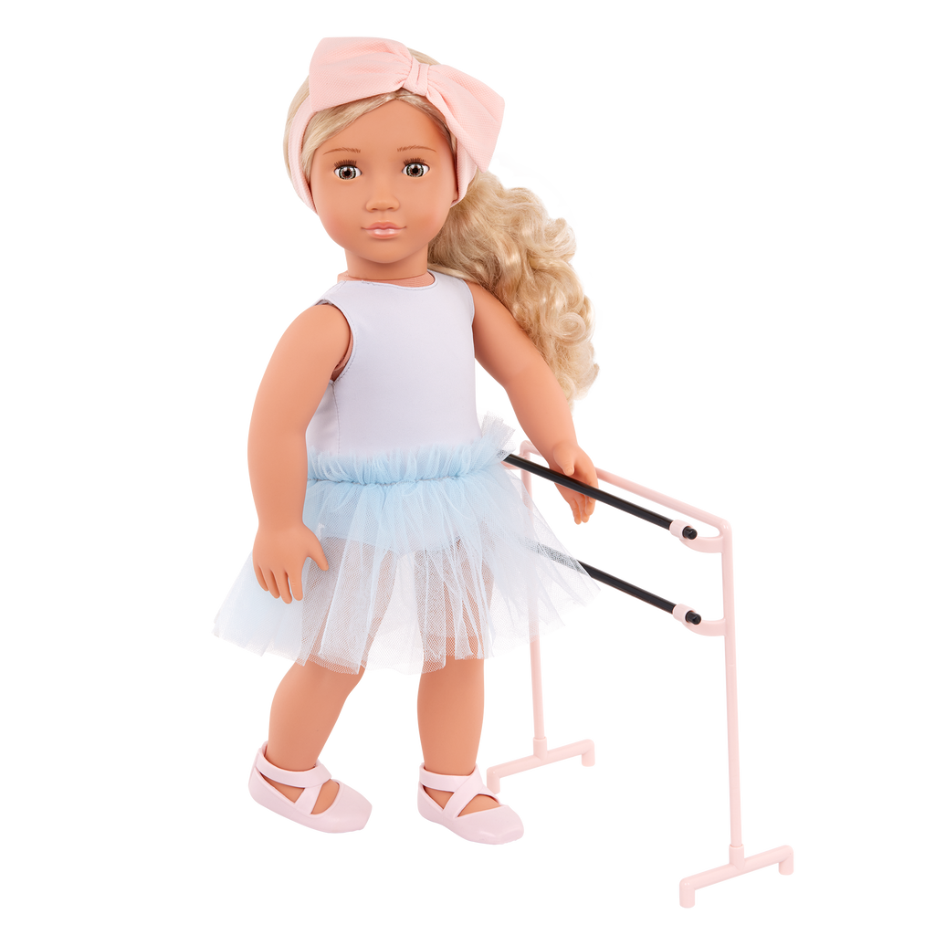 Our Generation Prima a 18 inch doll with blonde hair and hazel eyes