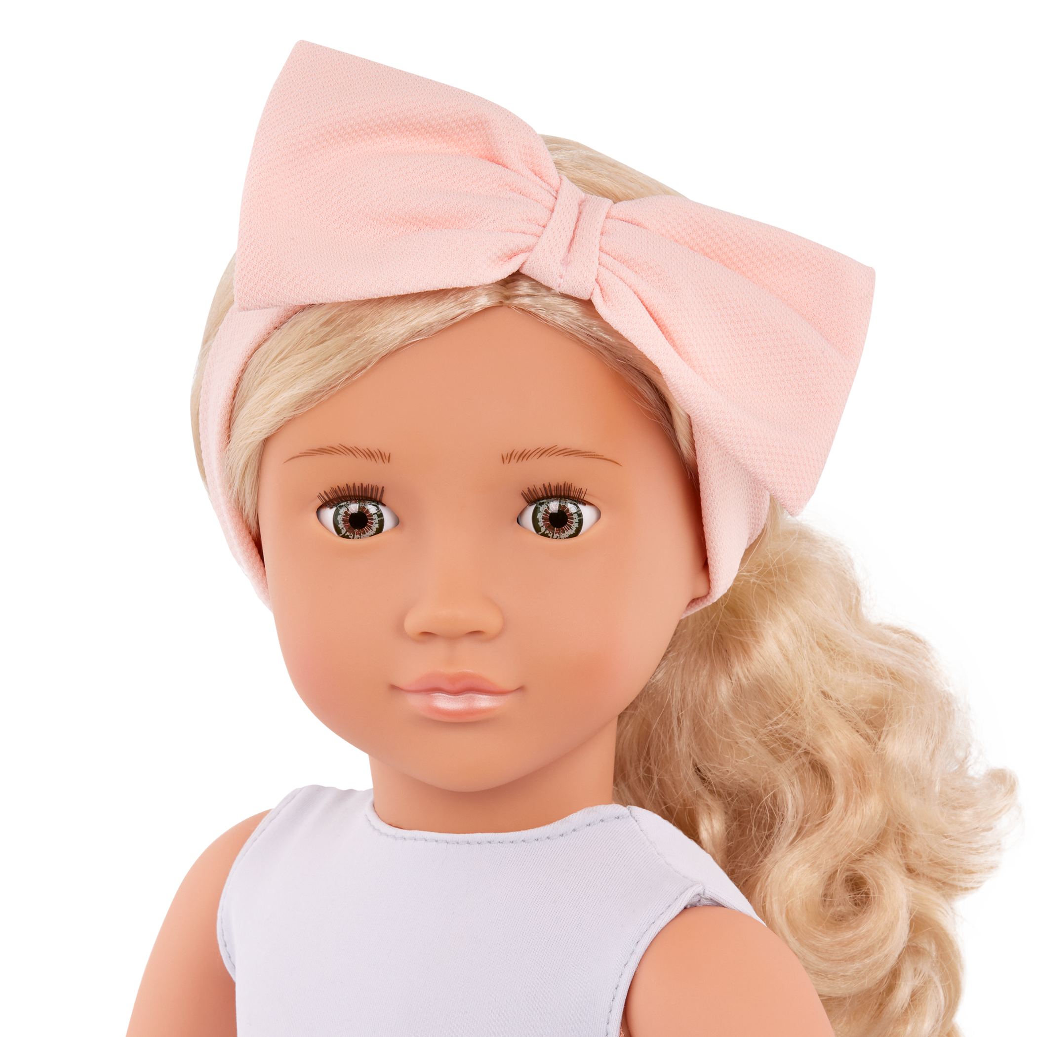 Our Generation Prima a 18 inch doll with blonde hair and hazel eyes
