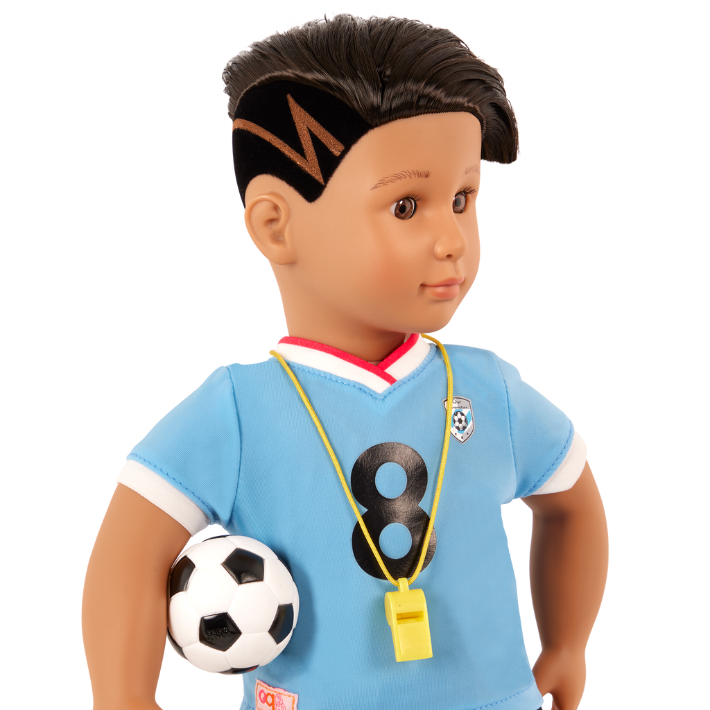 Our Generation Posable 18-inch Soccer Doll Mateo