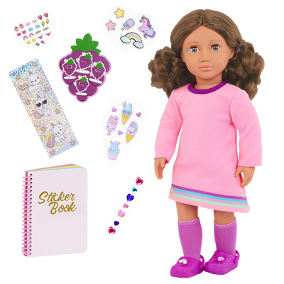 Our Generation 18-inch Doll Finley & Stickers