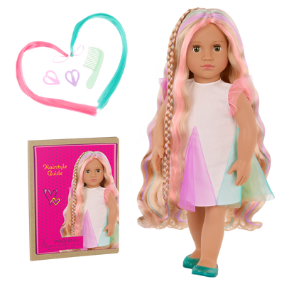 Our Generation 18" Hair Grow Doll Tessie & Accessories